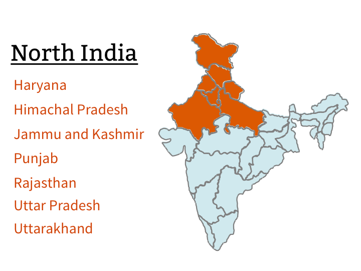 Indias By Region | Regions of India |Learning India
